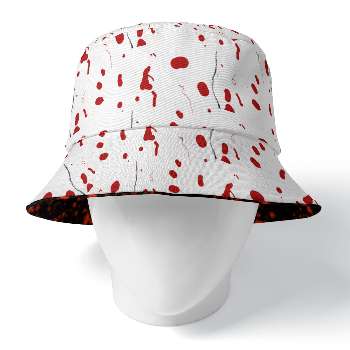 Stained Double-Side Printing Bucket Hat