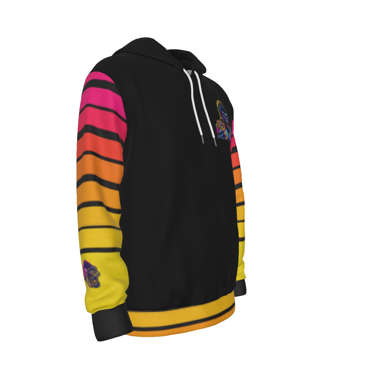 All-Over Print Men's Thicken Pullover Hoodie