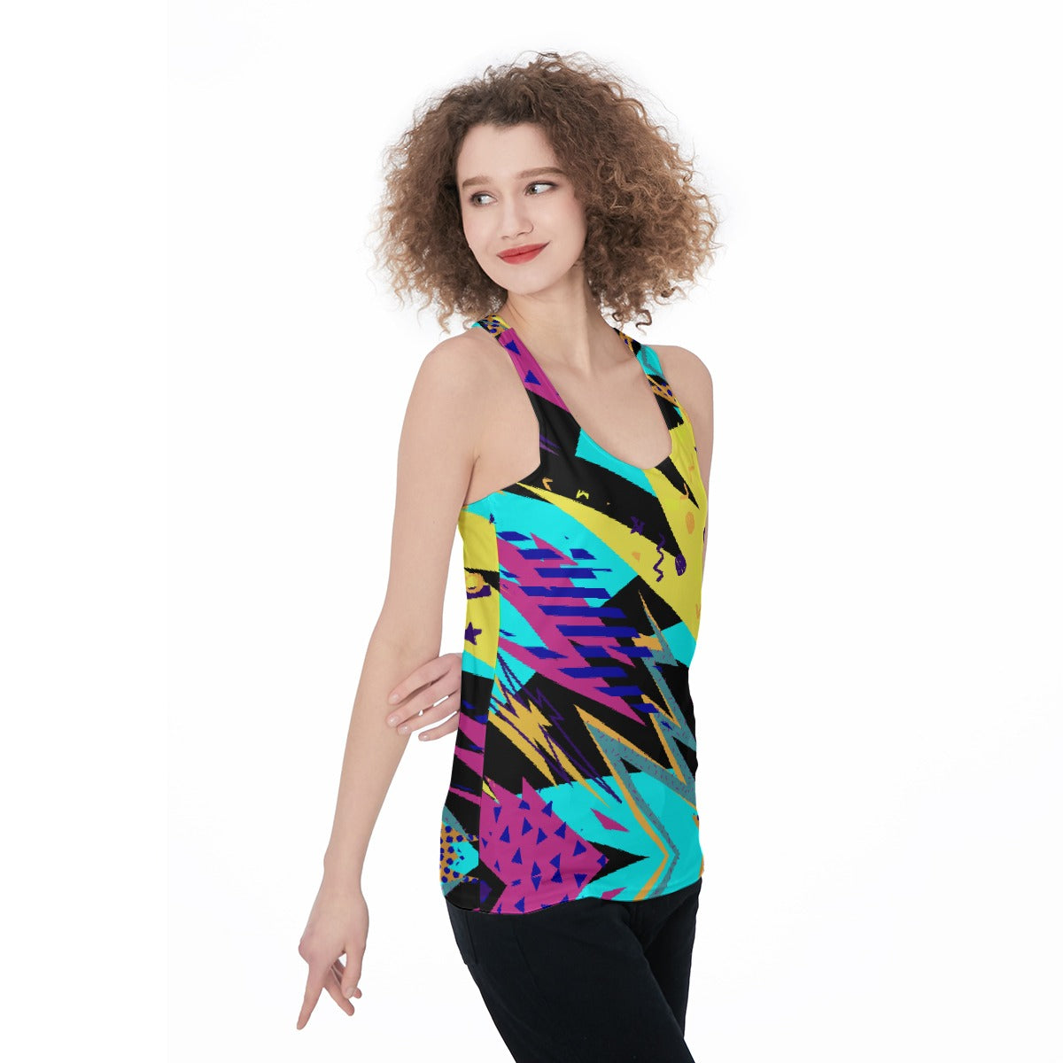 90's Clash Women's Racerback Tank Top