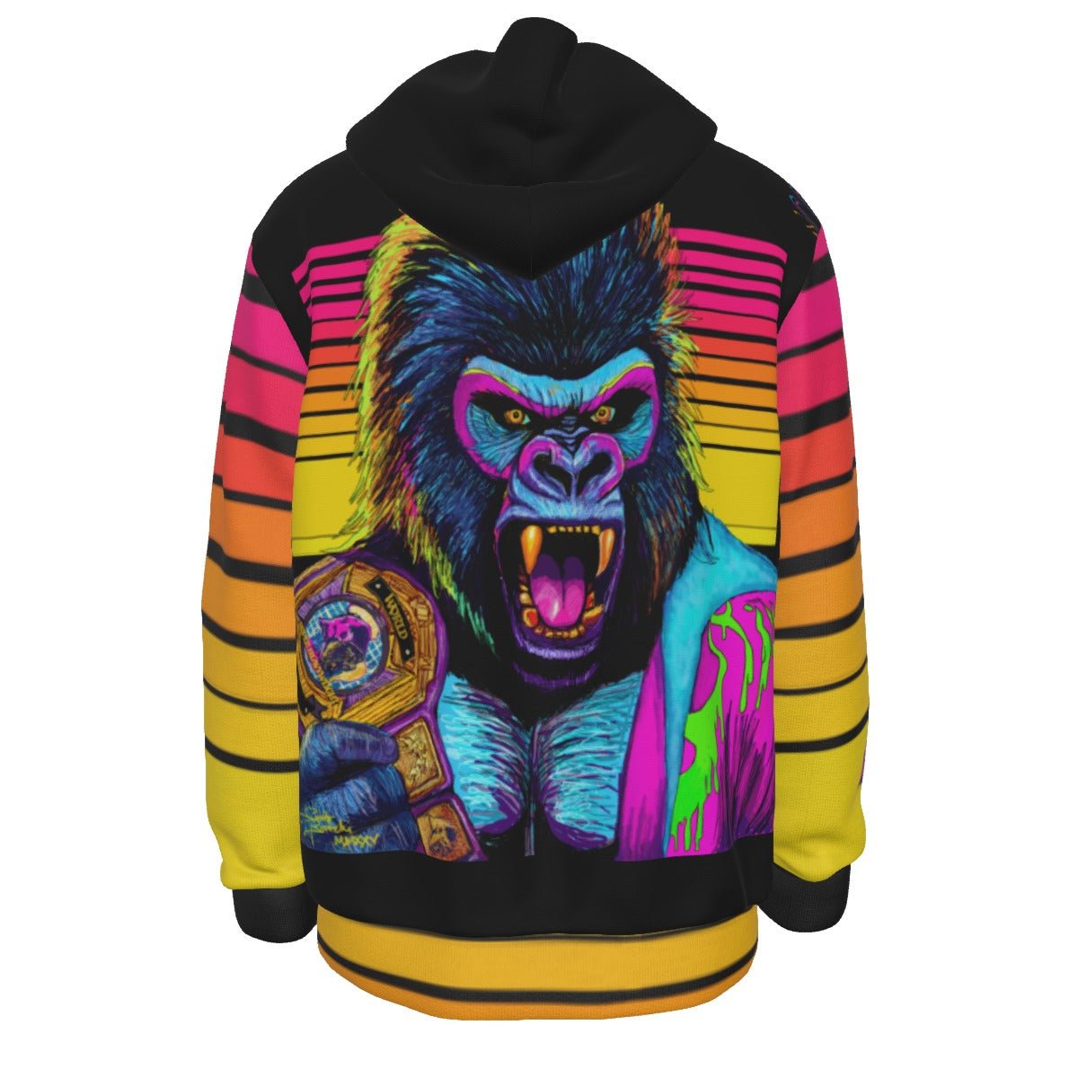 All - Over Print Men's Thicken Pullover Hoodie - SB - THREADZ