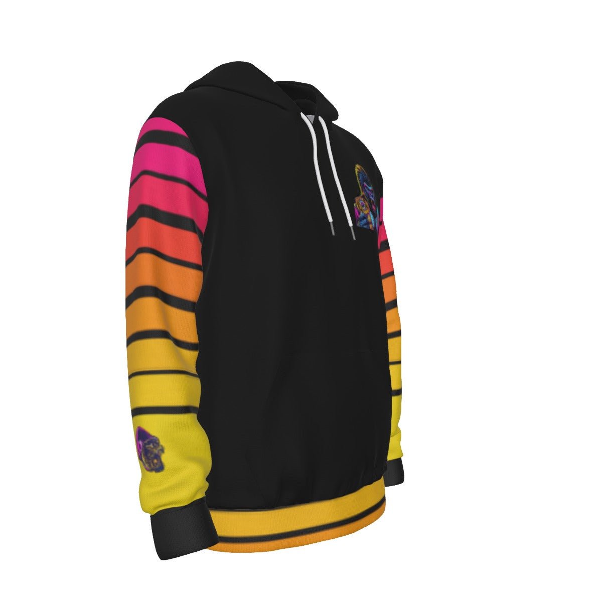 All - Over Print Men's Thicken Pullover Hoodie - SB - THREADZ