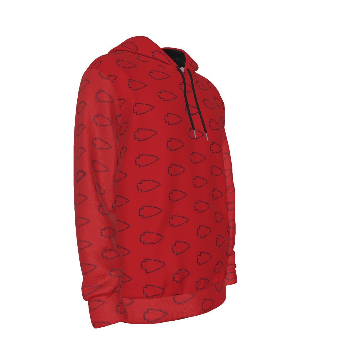 Arrowhead (Classic Red) Thicken Pullover Hoodie - SB - THREADZ