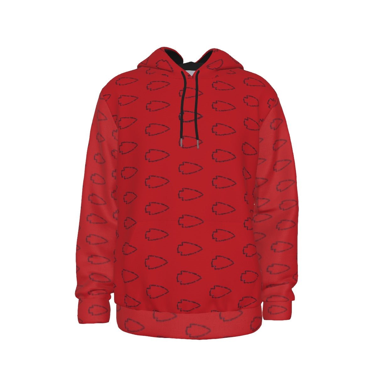 Arrowhead (Classic Red) Thicken Pullover Hoodie - SB - THREADZ