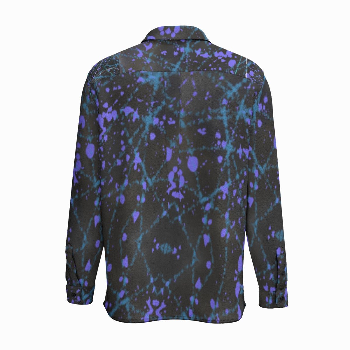 Blacklight Drip Long Sleeve Shirt With Pocket - SB - THREADZ