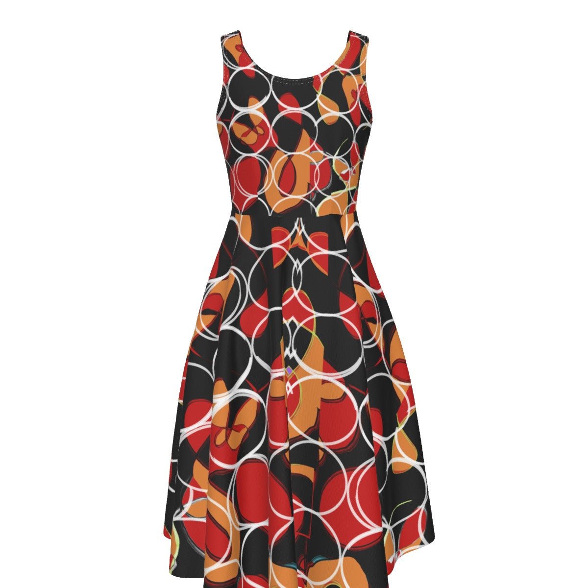 Circles Women's Sleeveless Dress - SB - THREADZ