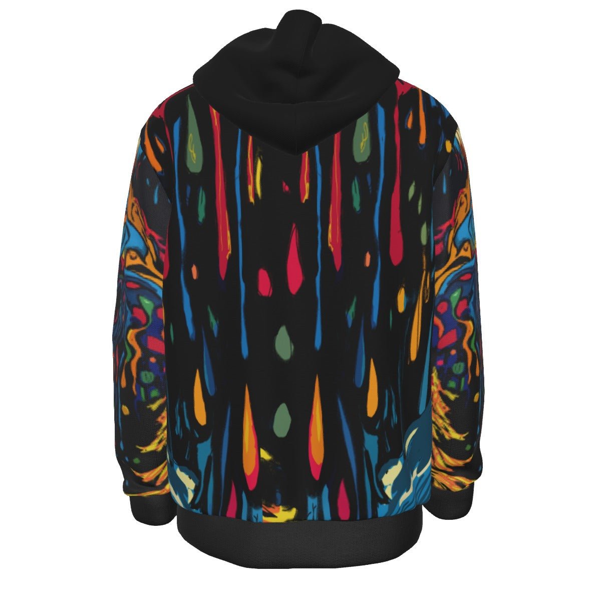 Drippy Bear Black Thicken Pullover Hoodie - SB - THREADZ