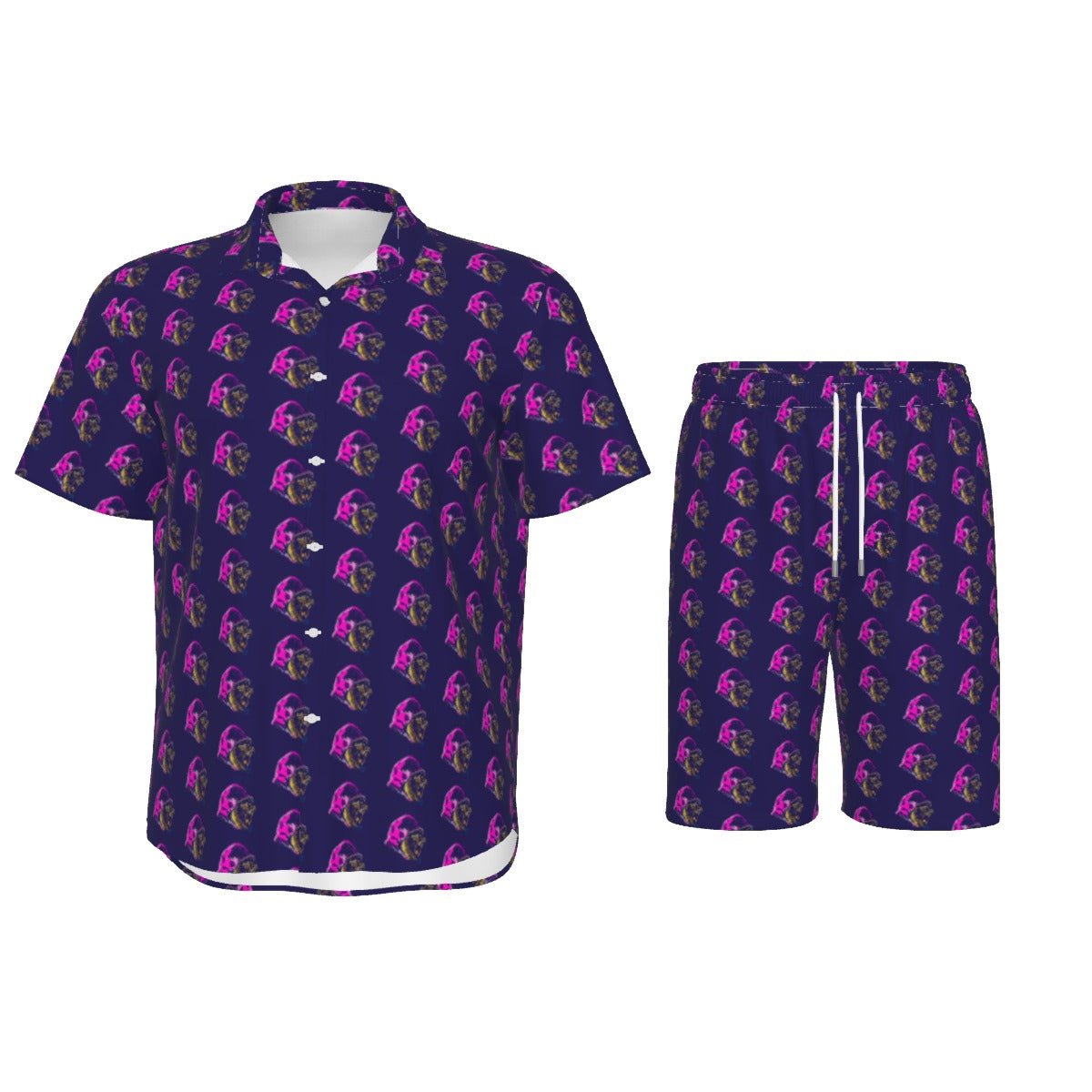 Gorilla Emblem Men's Short Sleeve Shirt Set - SB - THREADZ