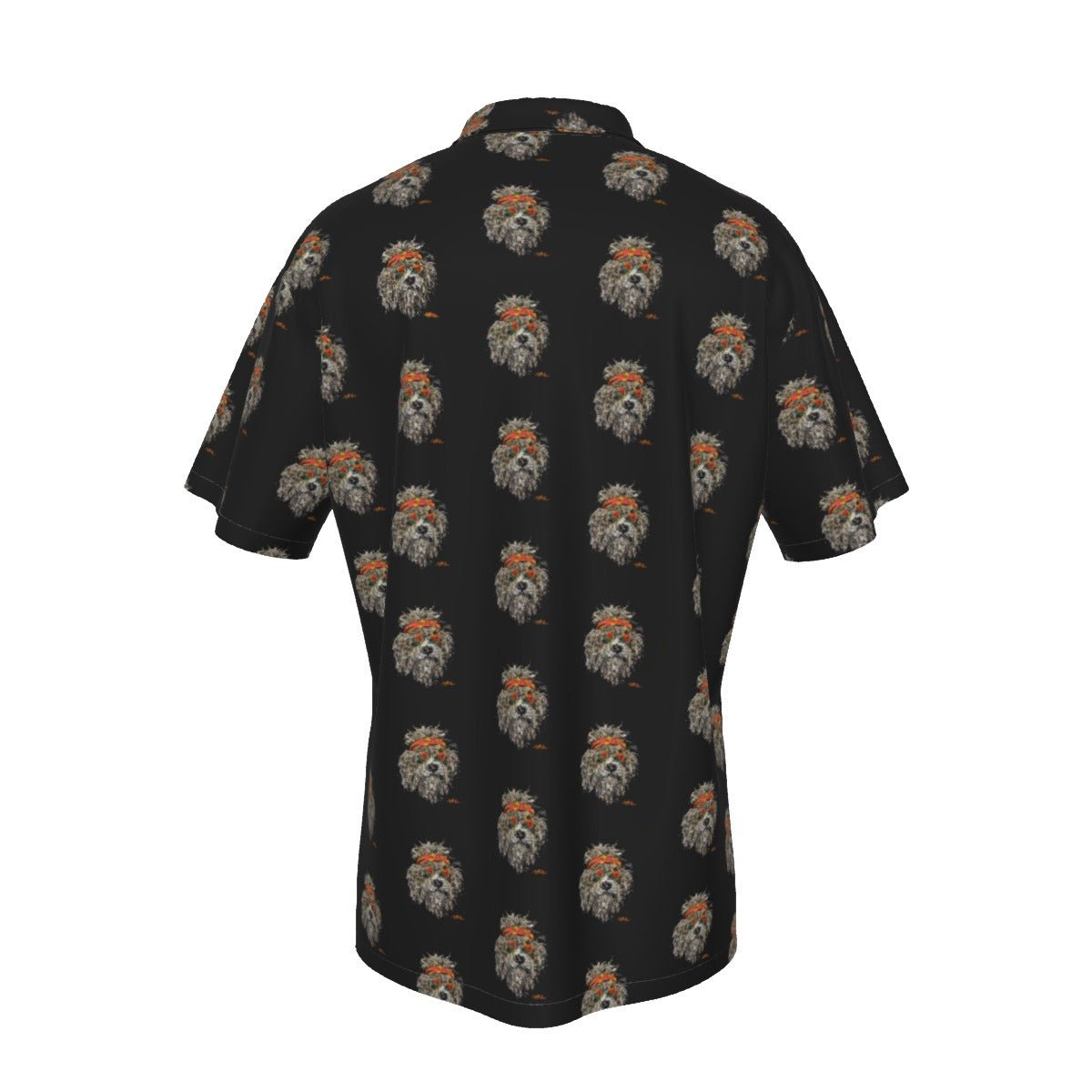 Grateful Dog Black Hawaiian Shirt With Pocket - SB - THREADZ