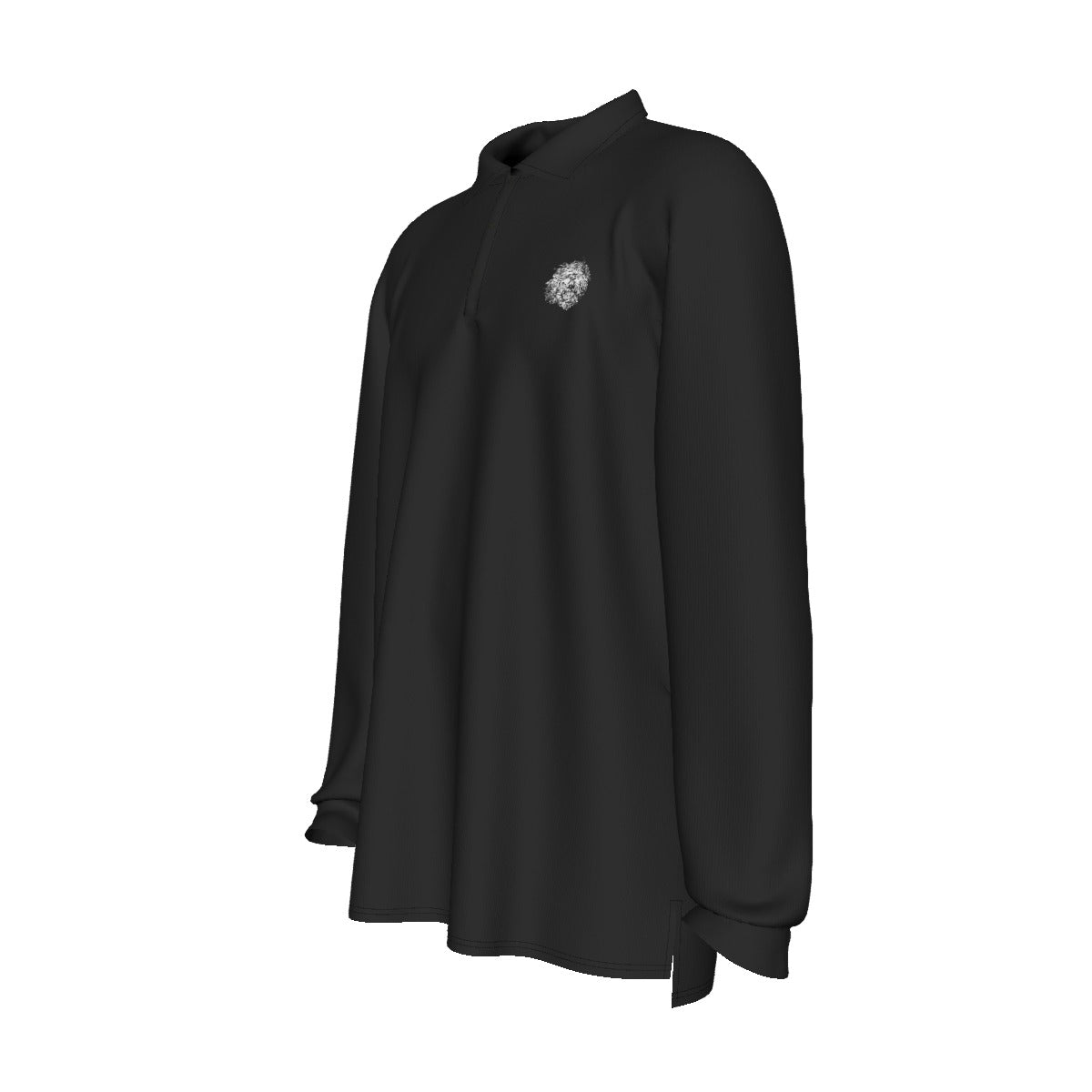 Grateful Dog Black Men's Long Sleeve Polo Shirt - SB - THREADZ