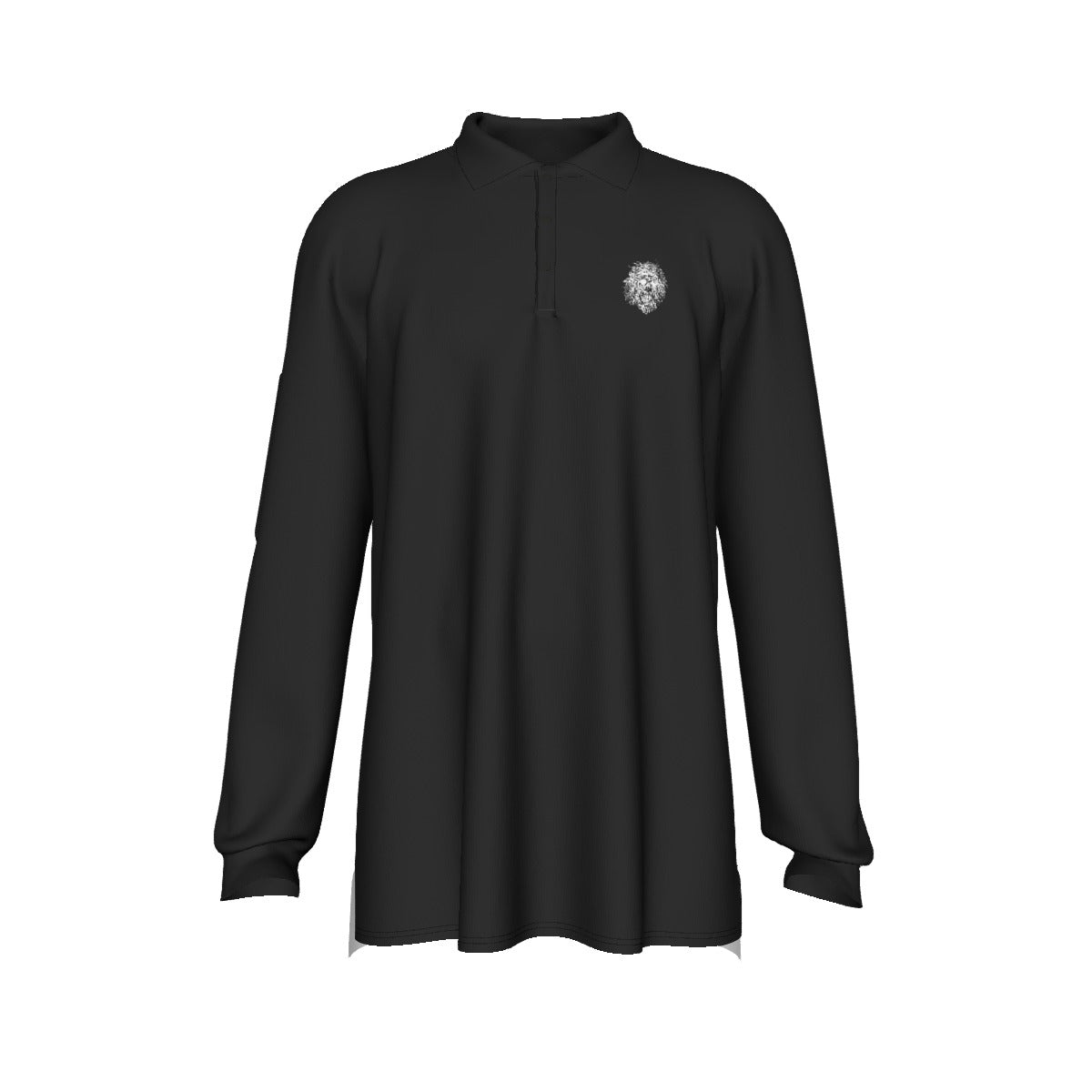 Grateful Dog Black Men's Long Sleeve Polo Shirt - SB - THREADZ