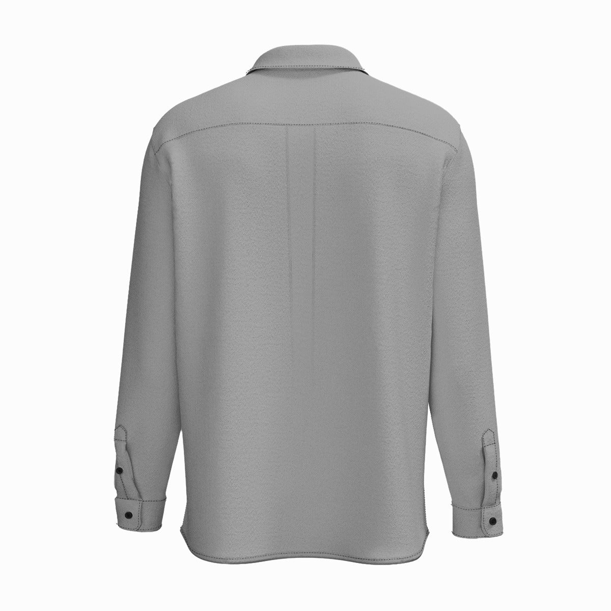 Grateful Dog Grey Long Sleeve Shirt With Pocket - SB - THREADZ