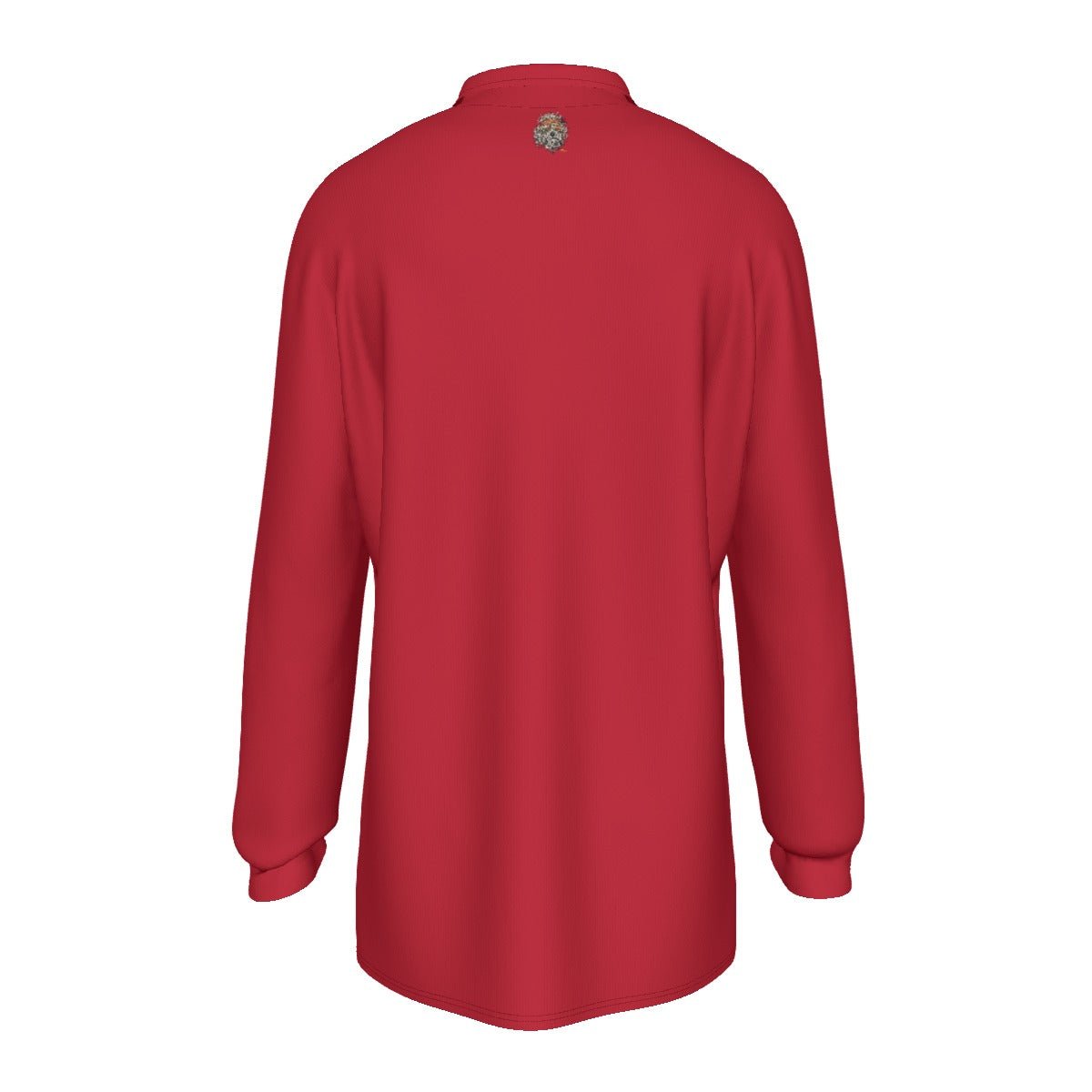 Grateful Dog Red Men's Long Sleeve Polo Shirt - SB - THREADZ