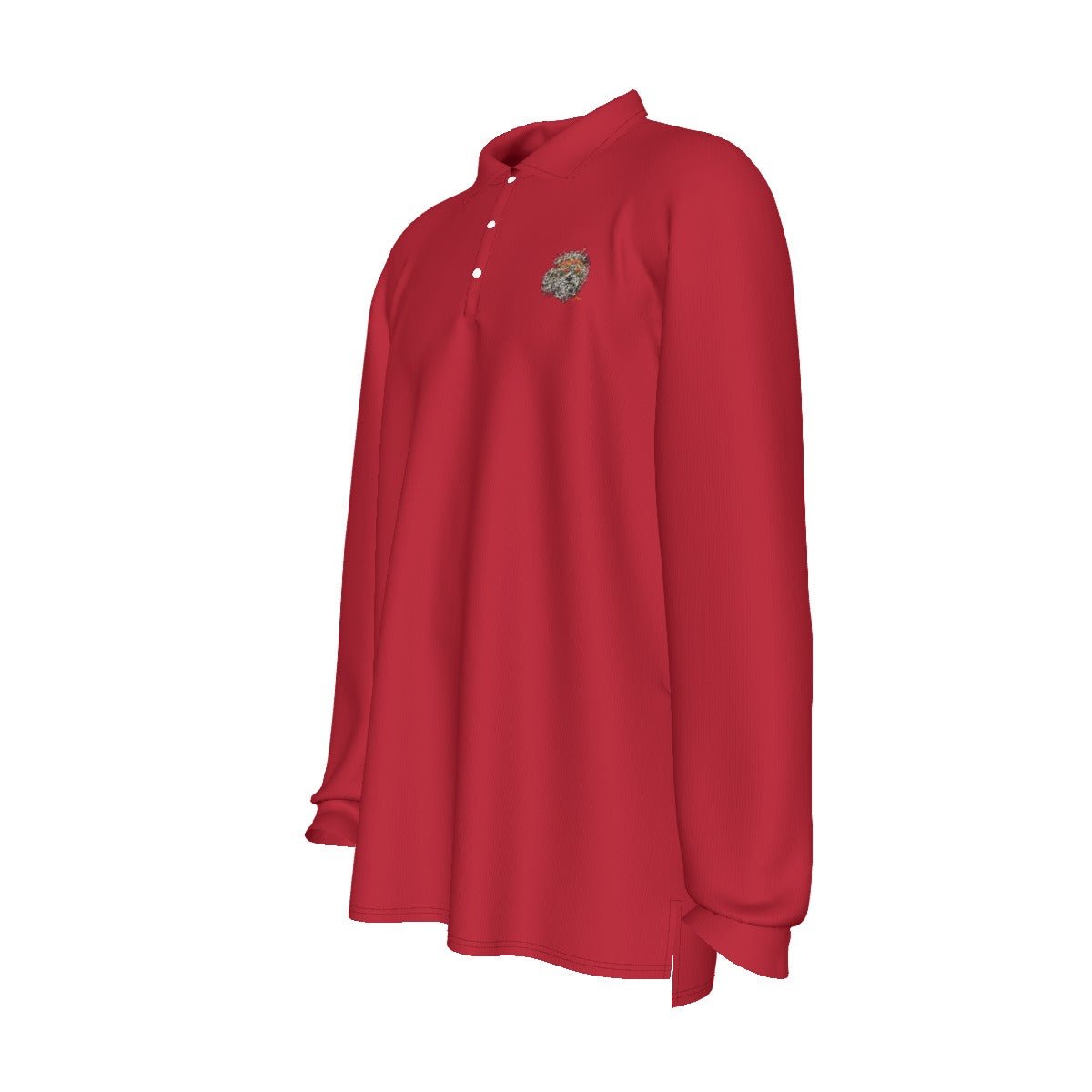 Grateful Dog Red Men's Long Sleeve Polo Shirt - SB - THREADZ