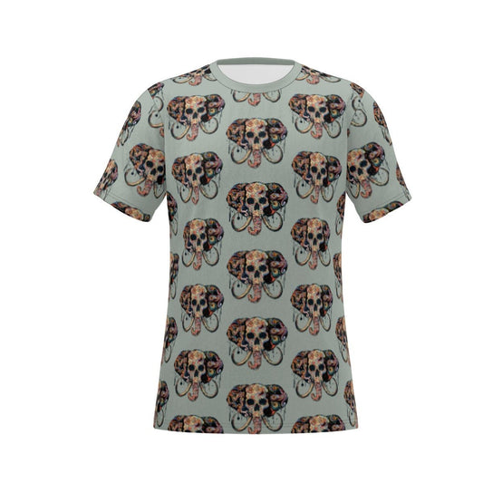 Invisible Elephant (Grey Patterned) O - Neck T-Shirt - SB - THREADZ
