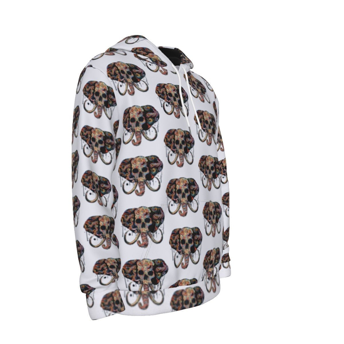 Invisible Elephant Tile Thicken Pullover Hoodie - SB - THREADZ