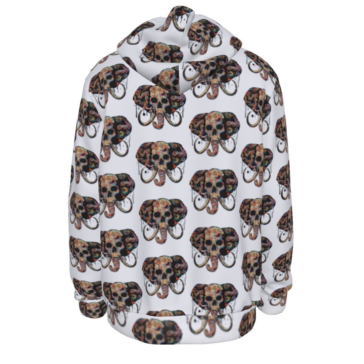 Invisible Elephant Tile Thicken Pullover Hoodie - SB - THREADZ