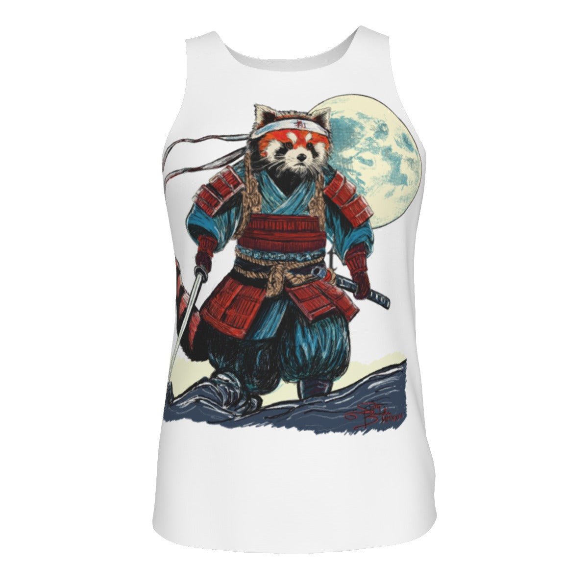 Respect Red Panda Men's Tank Top - SB - THREADZ