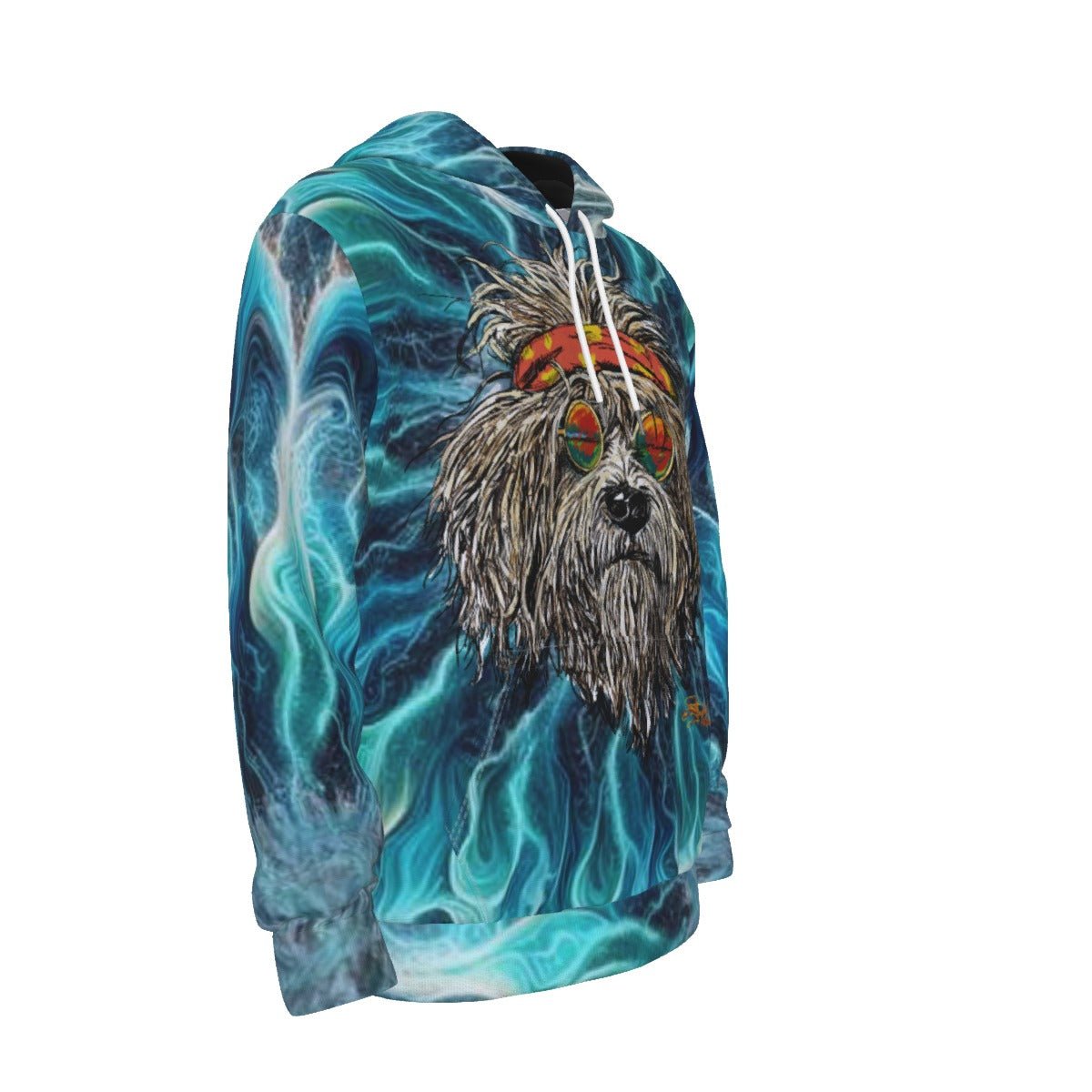 Tye Dye Grateful Dog Thicken Pullover Hoodie - SB - THREADZ
