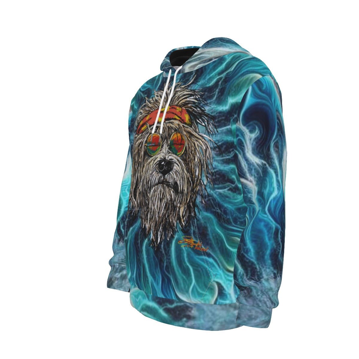 Tye Dye Grateful Dog Thicken Pullover Hoodie - SB - THREADZ