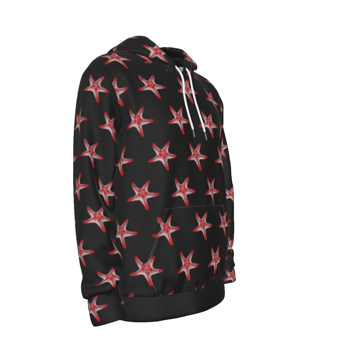 Starfish Pattern Men's Pullover Hoodie