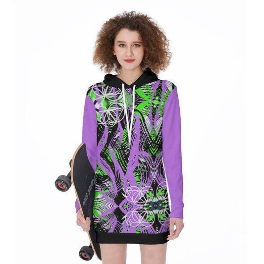 Be Vivid Women's Long Hoodie