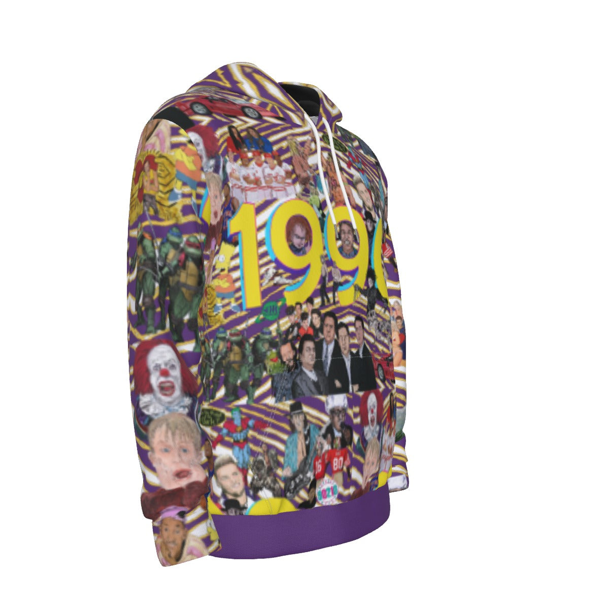 1990 All-Over Print  Pullover Hoodie