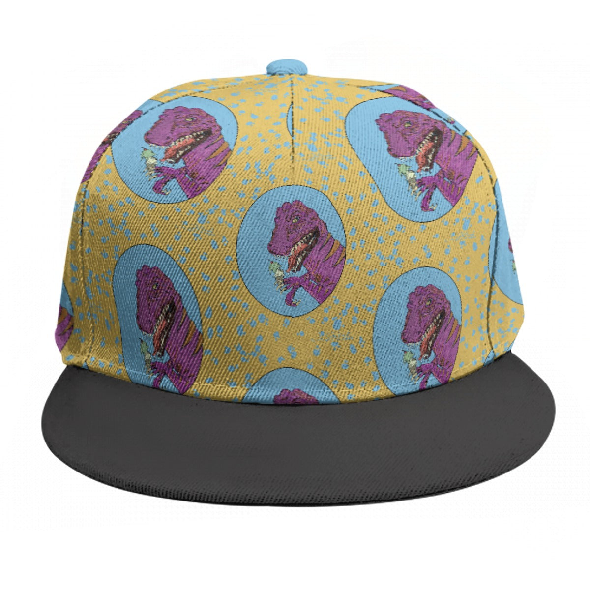 Dino Ice Scream Baseball Cap With Flat Brim