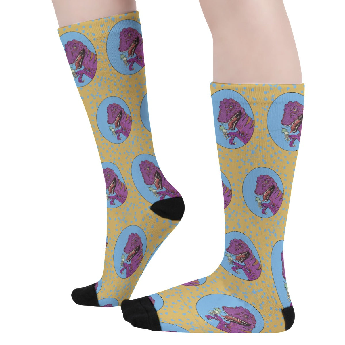 Dino Ice Scream Unisex Long Socks