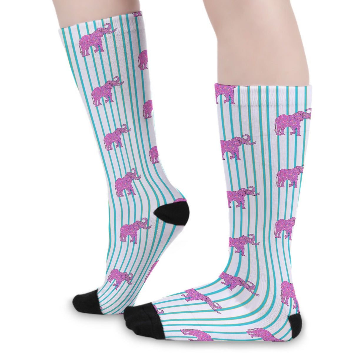 Frosted Elephant Long Socks