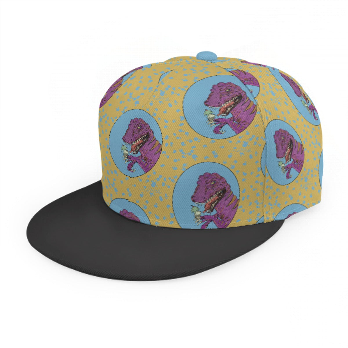 Dino Ice Scream Baseball Cap With Flat Brim