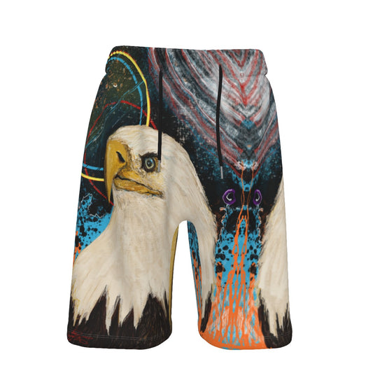 Where Eaglez Dare Men's Beach Shortz