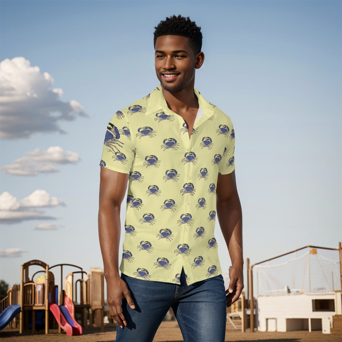 Tasmanian Crab Cake  All-Over Print Men's Shirt