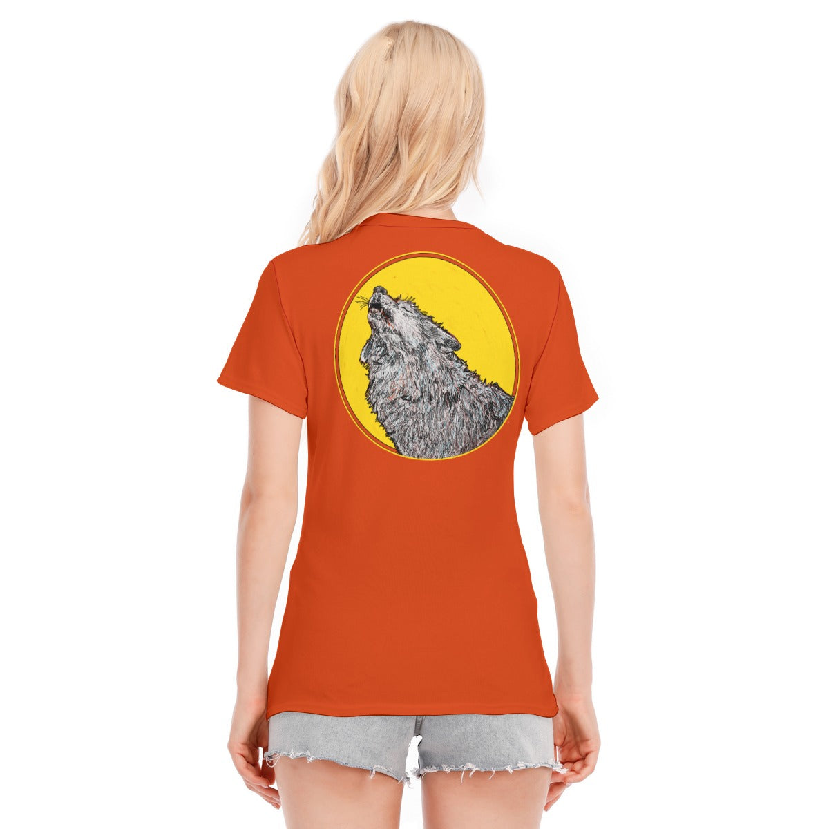 Howl at the Moon Women's Round Neck T-Shirt | 190GSM Cotton