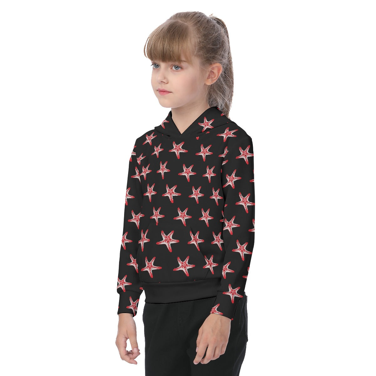 Starfish Pattern Kid's Hoodie