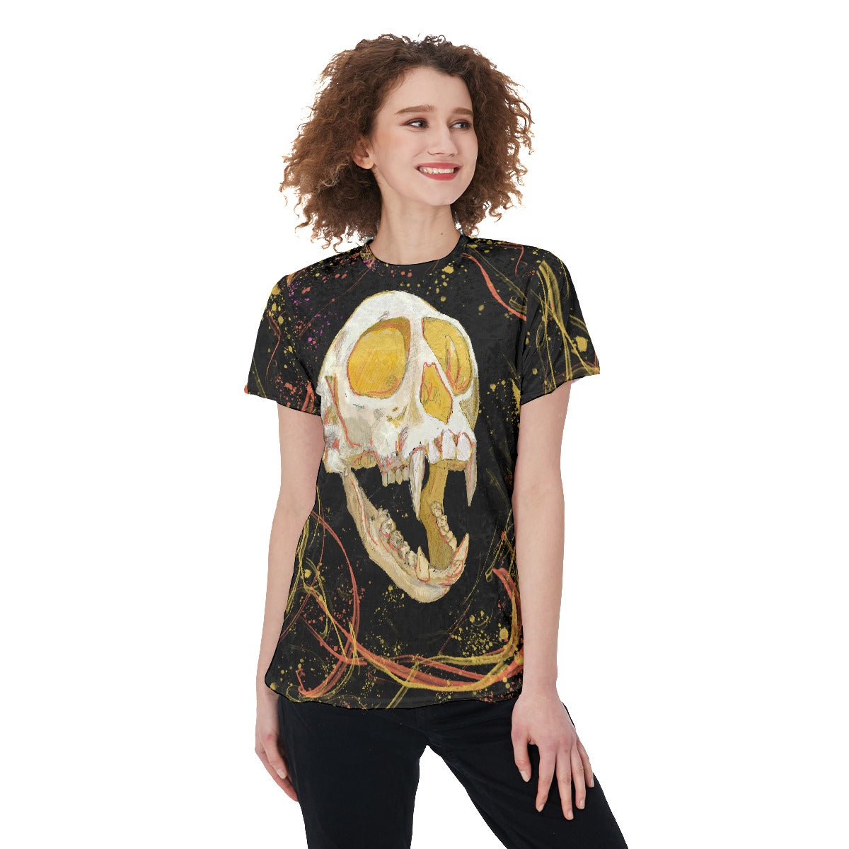 Monkey Skull Women's T-Shirt | Velvet