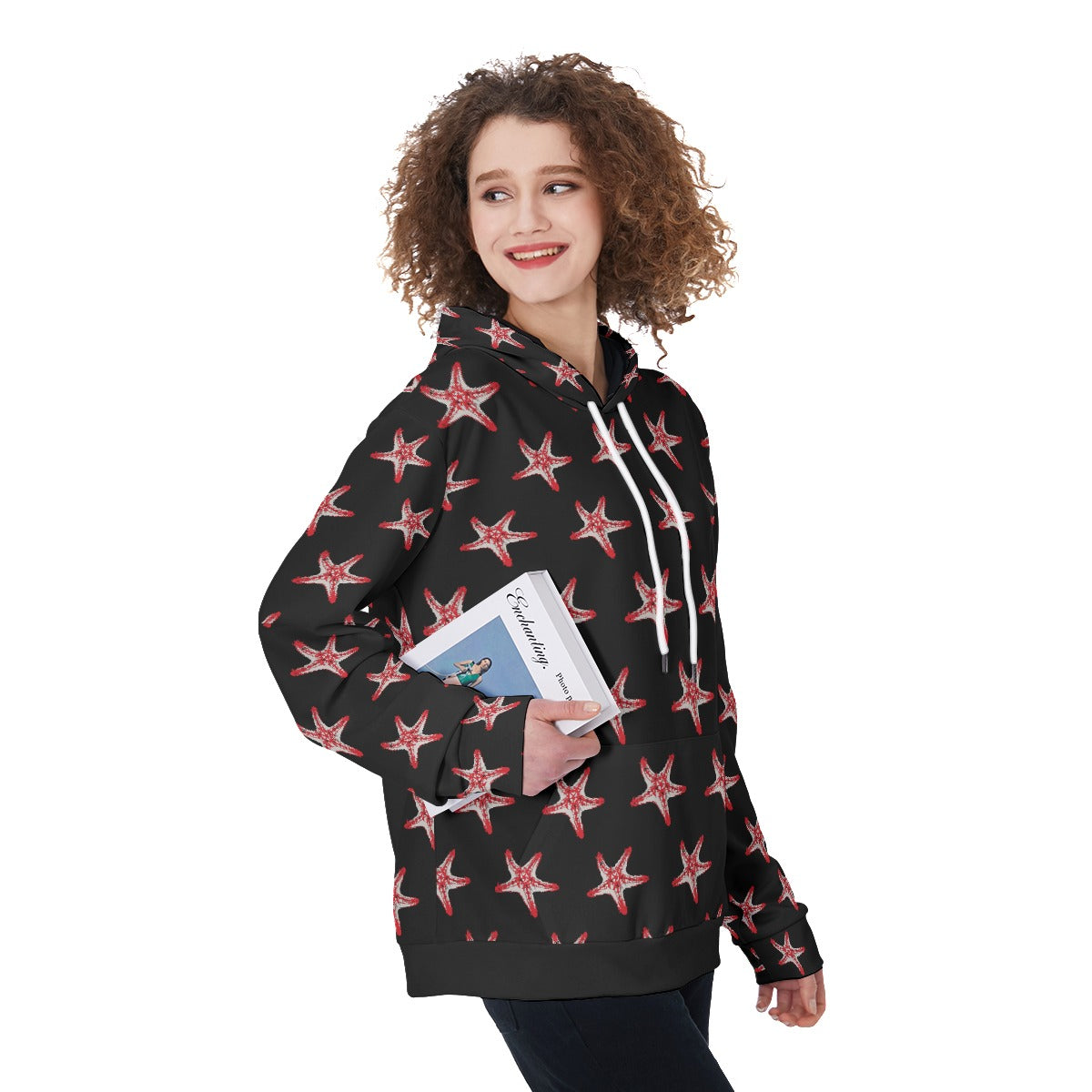 Starfish Pattern Women's Pullover Hoodie