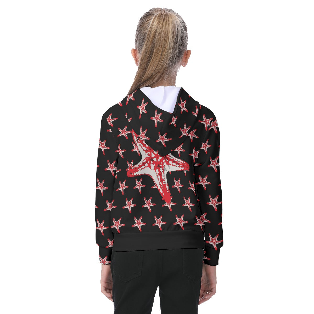 Starfish Pattern Kid's Hoodie