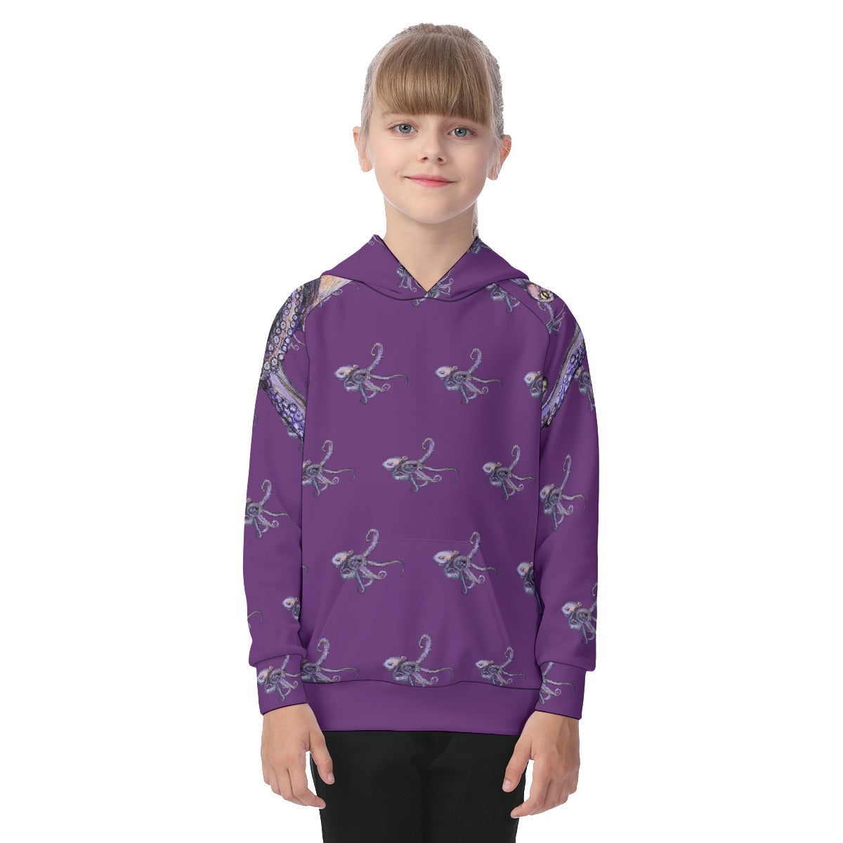 Aquatic Ambience Raglan Pullover Hoodie